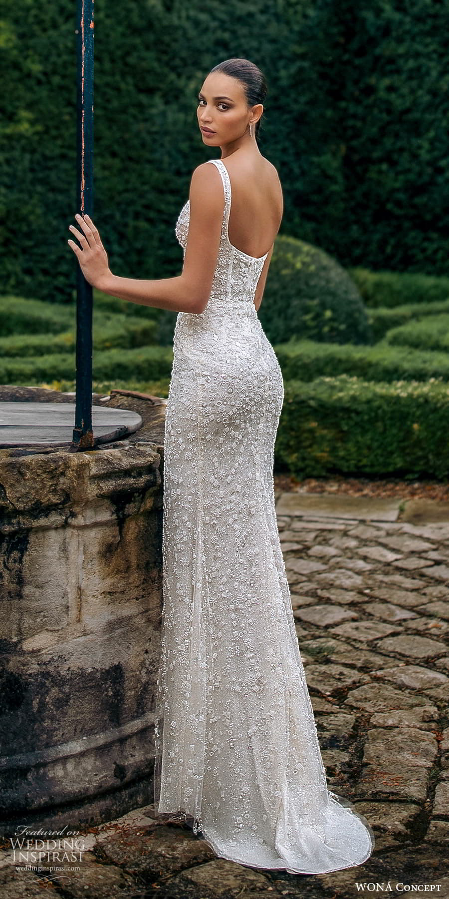 wona atelier 2023 bridal sleeveless strap sweetheart neckline embellished sheath wedding dres sweep train slit skirt (18) bv wona atelier 2023 bridal sleeveless strap sweetheart neckline embellished sheath wedding dres sweep train slit skirt (18) bv