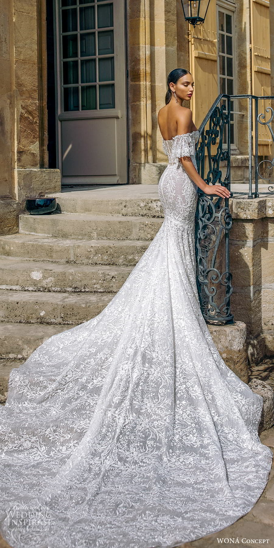 wona atelier 2023 bridal sleeveless strap sweetheart neckline embellished sheath wedding dress a line ball gown overskirt low back (3) lv