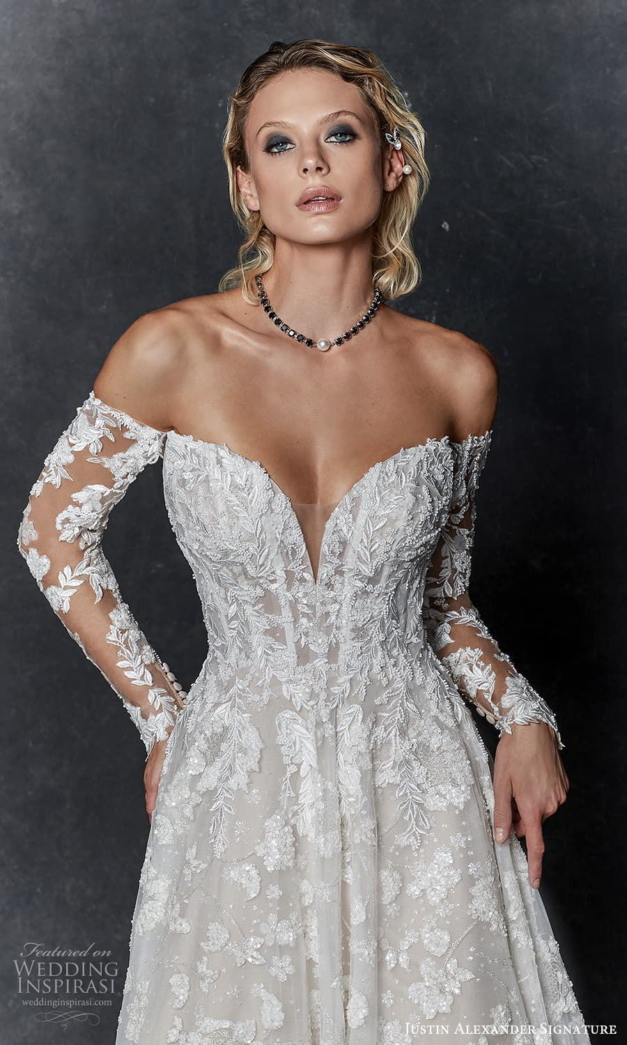 justin alexander signature fall 2023 bridal detached sheer long sleeve sweetheaert neckline fully embelilshed a line ball gown wedding dress chapel train (4) zv justin alexander signature fall 2023 bridal detached sheer long sleeve sweetheaert neckline fully embelilshed a line ball gown wedding dress chapel train (4) zv
