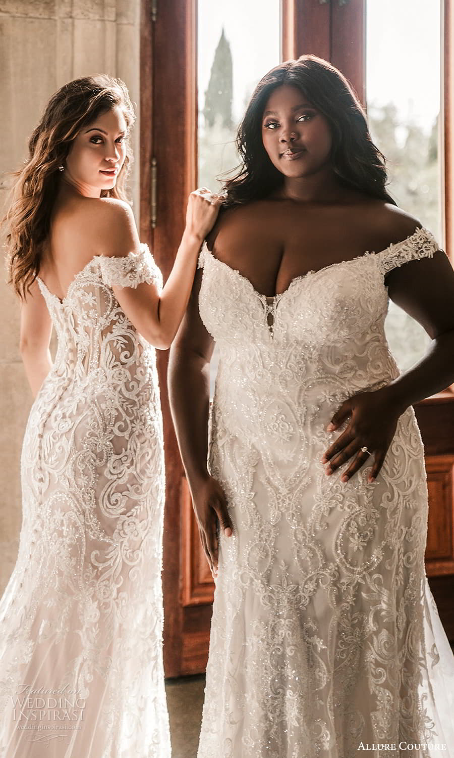 allure couture spring 2023 bridal off shoulder strap sweetheart neckline fully embellished sheath wedding dress chapel cathedral train (2) bv fv allure couture spring 2023 bridal off shoulder strap sweetheart neckline fully embellished sheath wedding dress chapel cathedral train (2) bv fv
