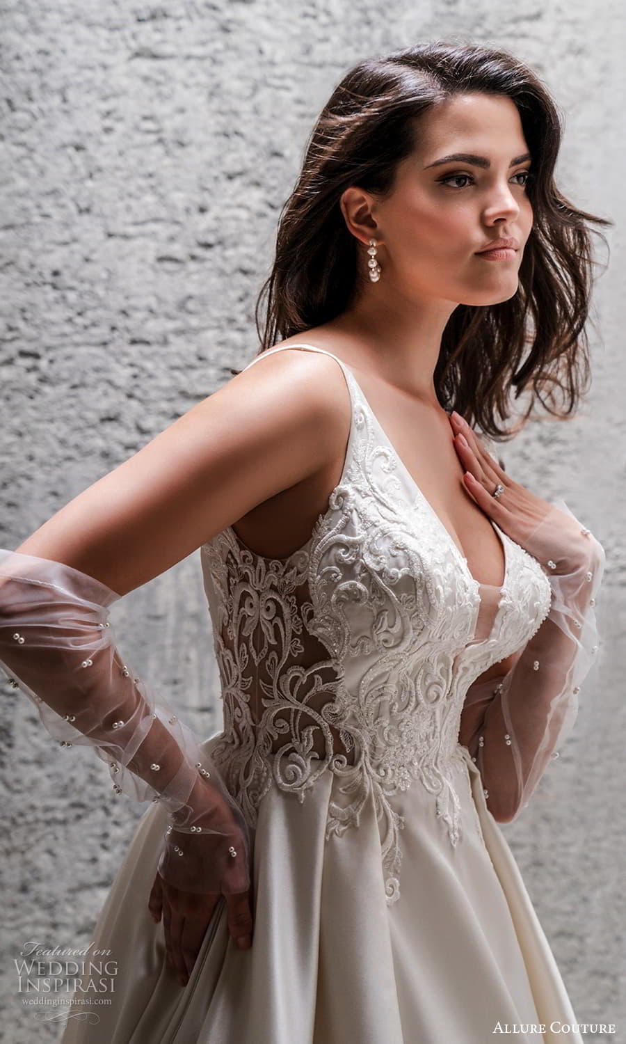 allure couture spring 2023 bridal sleeveless strap v neckline embellished bodice a line ball gown wedding dress chapel train (9) zv allure couture spring 2023 bridal sleeveless strap v neckline embellished bodice a line ball gown wedding dress chapel train (9) zv