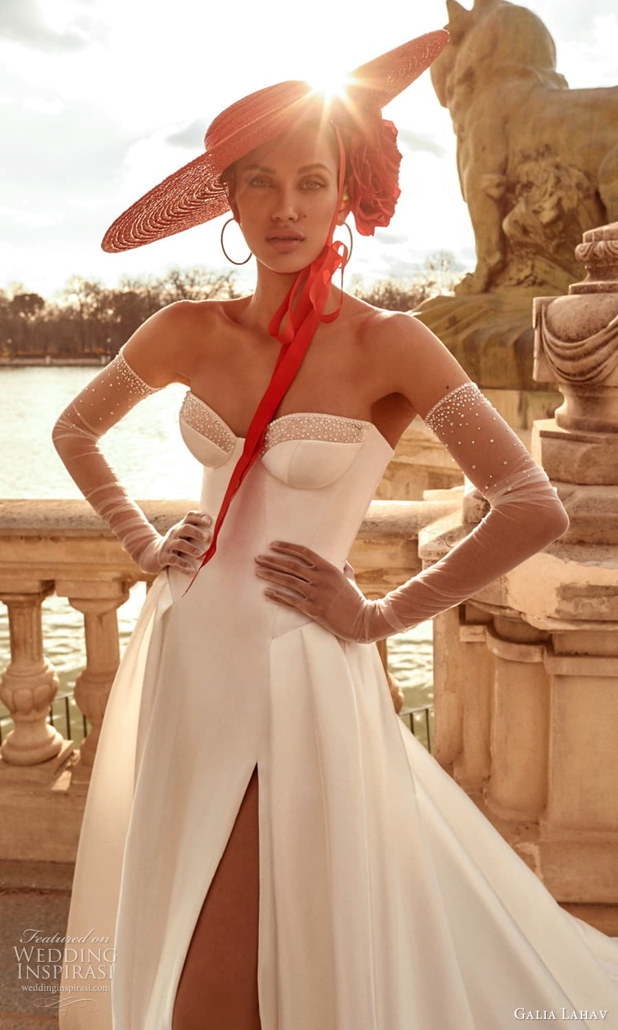 galia lahav spring 2024 couture bridal strapless sweetheart neckline clean minimalist a line ball gown wedding dress chapel train hat (6) zv galia lahav spring 2024 couture bridal strapless sweetheart neckline clean minimalist a line ball gown wedding dress chapel train hat (6) zv