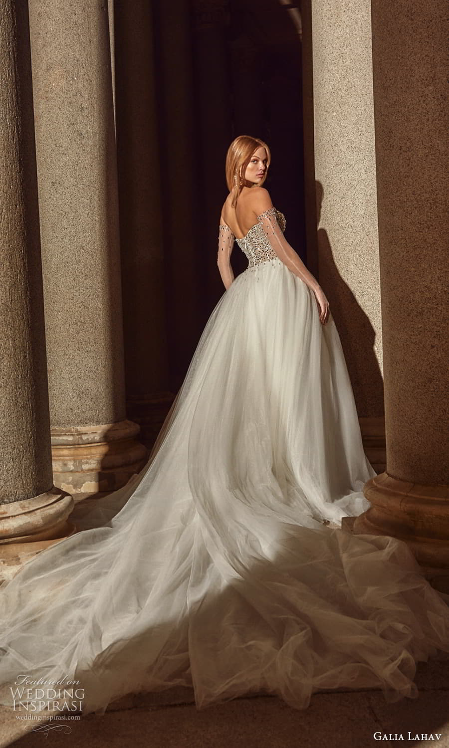 galia lahav spring 2024 couture bridal strapless sweetheart neckline heavily embellished bodice clean skirt a line ball gown wedding dress chapel train (13) bv galia lahav spring 2024 couture bridal strapless sweetheart neckline heavily embellished bodice clean skirt a line ball gown wedding dress chapel train (13) bv