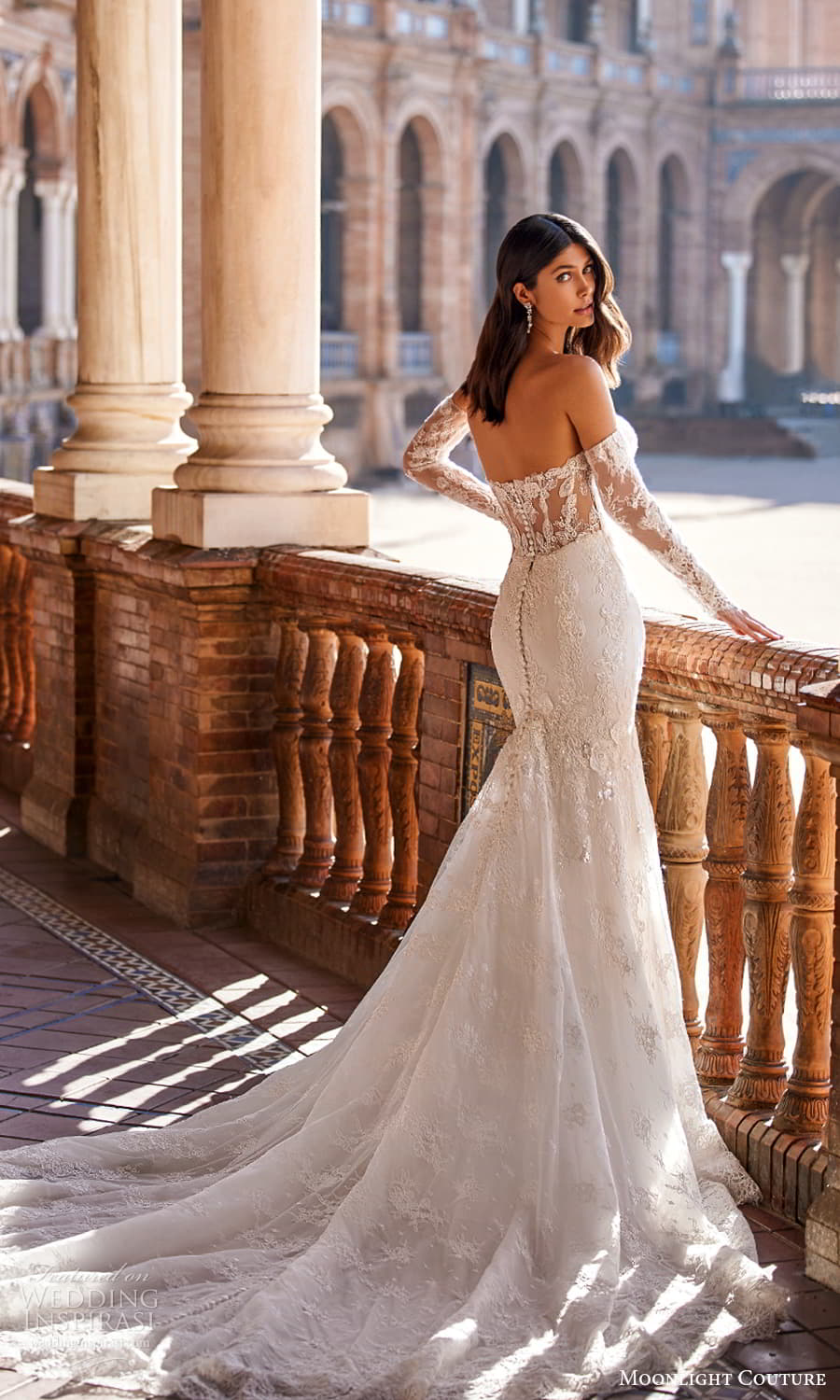 moonlight couture fall 2023 bridal detached sheer long sleeve strapless sweetheart neckline fully embellished sheath wedding dress chapel train (10) bv moonlight couture fall 2023 bridal detached sheer long sleeve strapless sweetheart neckline fully embellished sheath wedding dress chapel train (10) bv