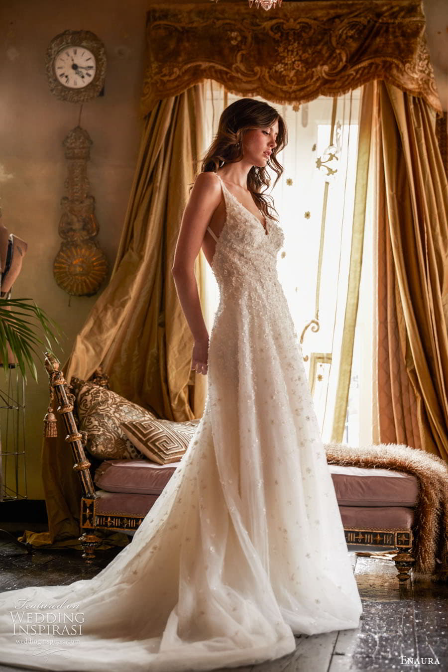 enaura spring 2024 bridal sleeveless strapless sweetheart neckline embellisged sheath a line ball gown wedding dress chapel train adeline enaura spring 2024 bridal sleeveless strapless sweetheart neckline embellisged sheath a line ball gown wedding dress chapel train adeline
