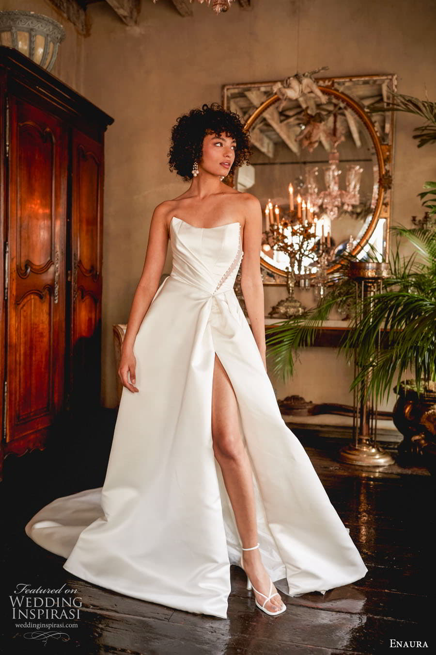enaura spring 2024 bridal sleeveless strapless sweetheart neckline embellisged sheath a line ball gown wedding dress chapel train quinn gown(1) enaura spring 2024 bridal sleeveless strapless sweetheart neckline embellisged sheath a line ball gown wedding dress chapel train quinn gown(1)