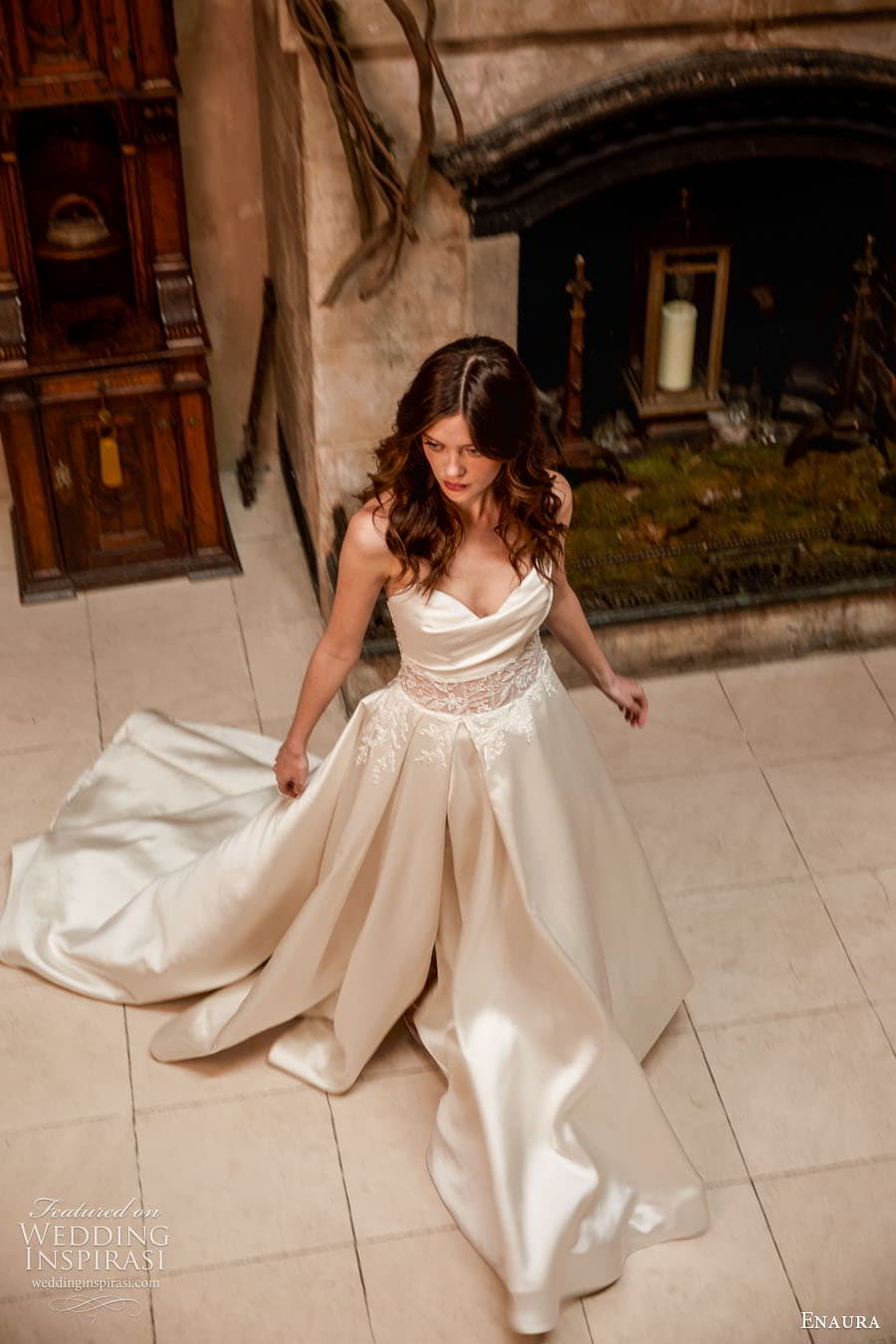 enaura spring 2024 bridal sleeveless strapless sweetheart neckline embellisged sheath a line ball gown wedding dress chapel train sancerre gown(2) enaura spring 2024 bridal sleeveless strapless sweetheart neckline embellisged sheath a line ball gown wedding dress chapel train sancerre gown(2)