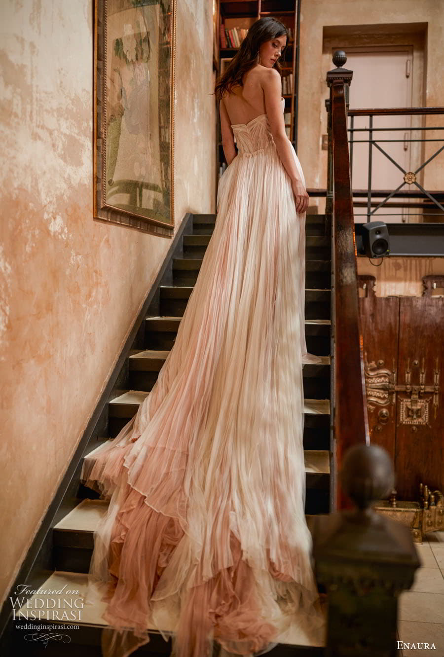 enaura spring 2024 bridal sleeveless strapless sweetheart neckline embellisged sheath a line ball gown wedding dress chapel train sonya gown(2) enaura spring 2024 bridal sleeveless strapless sweetheart neckline embellisged sheath a line ball gown wedding dress chapel train sonya gown(2)