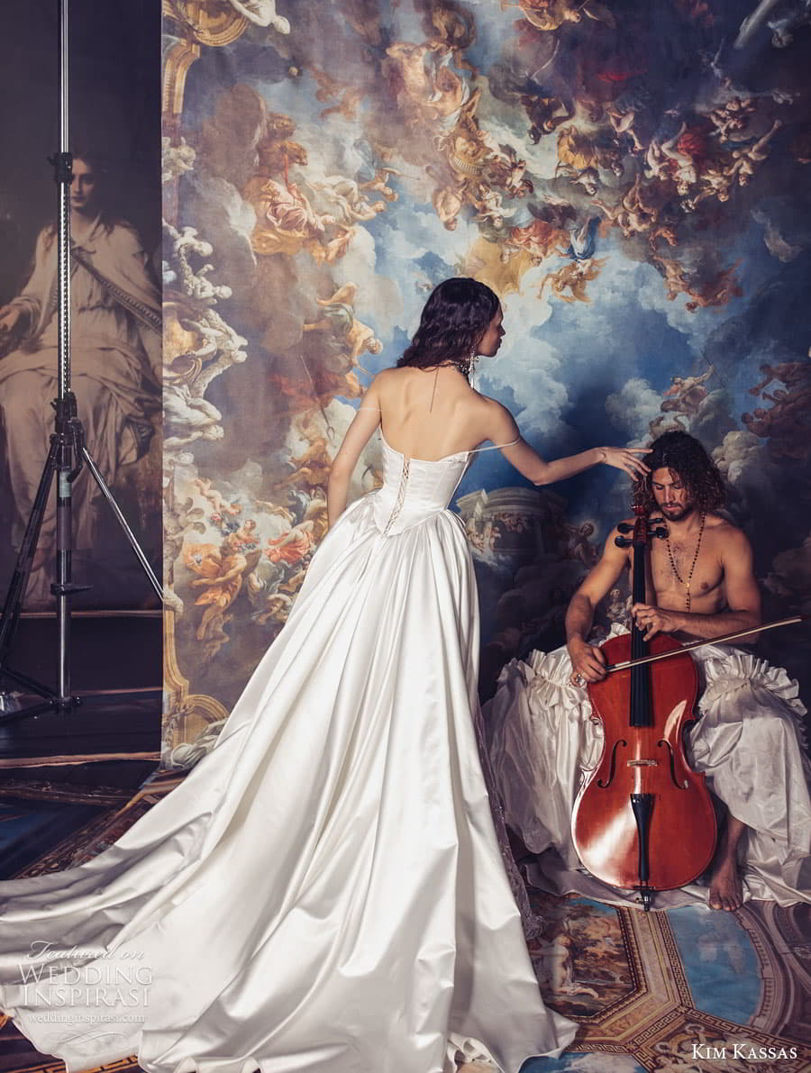 kim kassas spring 2024 bridal strapless sweetheart corset bodice mermaid sheath a line ball gown wedding dress chapel train crown jewels Anastasia 3 kim kassas spring 2024 bridal strapless sweetheart corset bodice mermaid sheath a line ball gown wedding dress chapel train crown jewels Anastasia 3