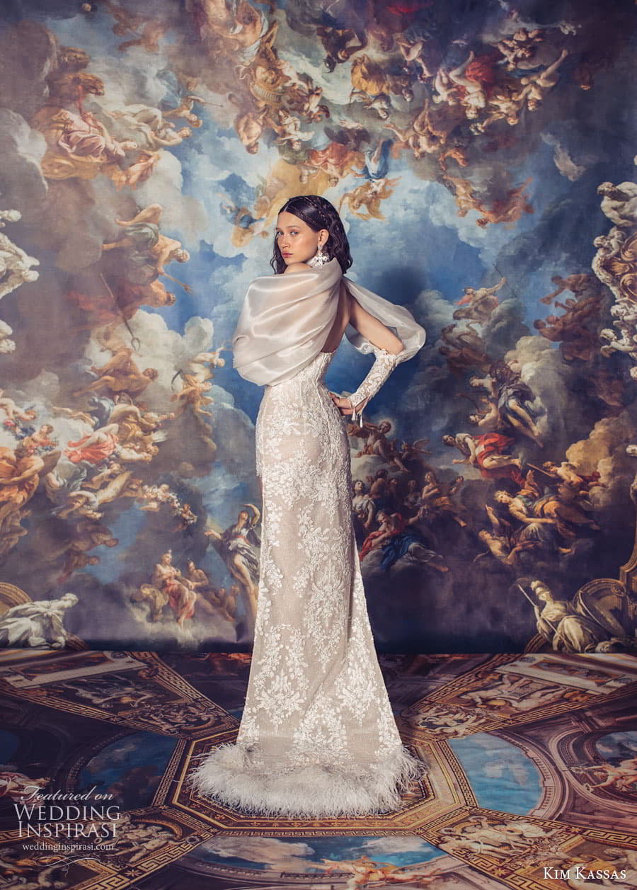 kim kassas spring 2024 bridal strapless sweetheart corset bodice mermaid sheath a line ball gown wedding dress chapel train crown jewels Anne 2 kim kassas spring 2024 bridal strapless sweetheart corset bodice mermaid sheath a line ball gown wedding dress chapel train crown jewels Anne 2