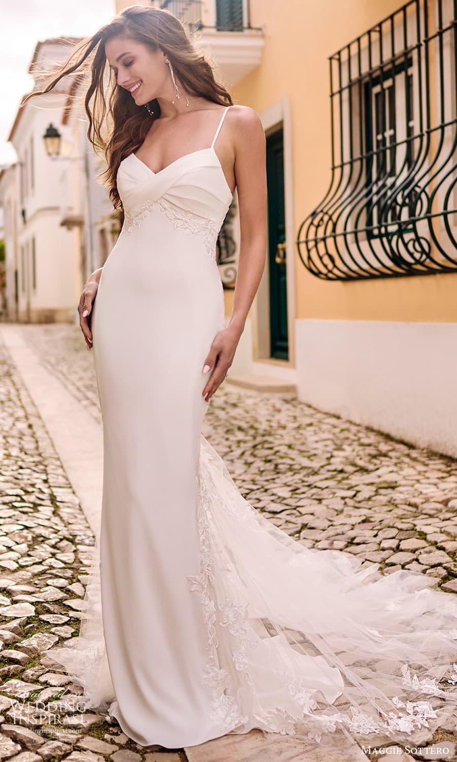 maggie sottero fall 2023 bridal sleeveless strap sweetheart neckline clean minimalist sheath column wedding dress chapel train (10) mv maggie sottero fall 2023 bridal sleeveless strap sweetheart neckline clean minimalist sheath column wedding dress chapel train (10) mv