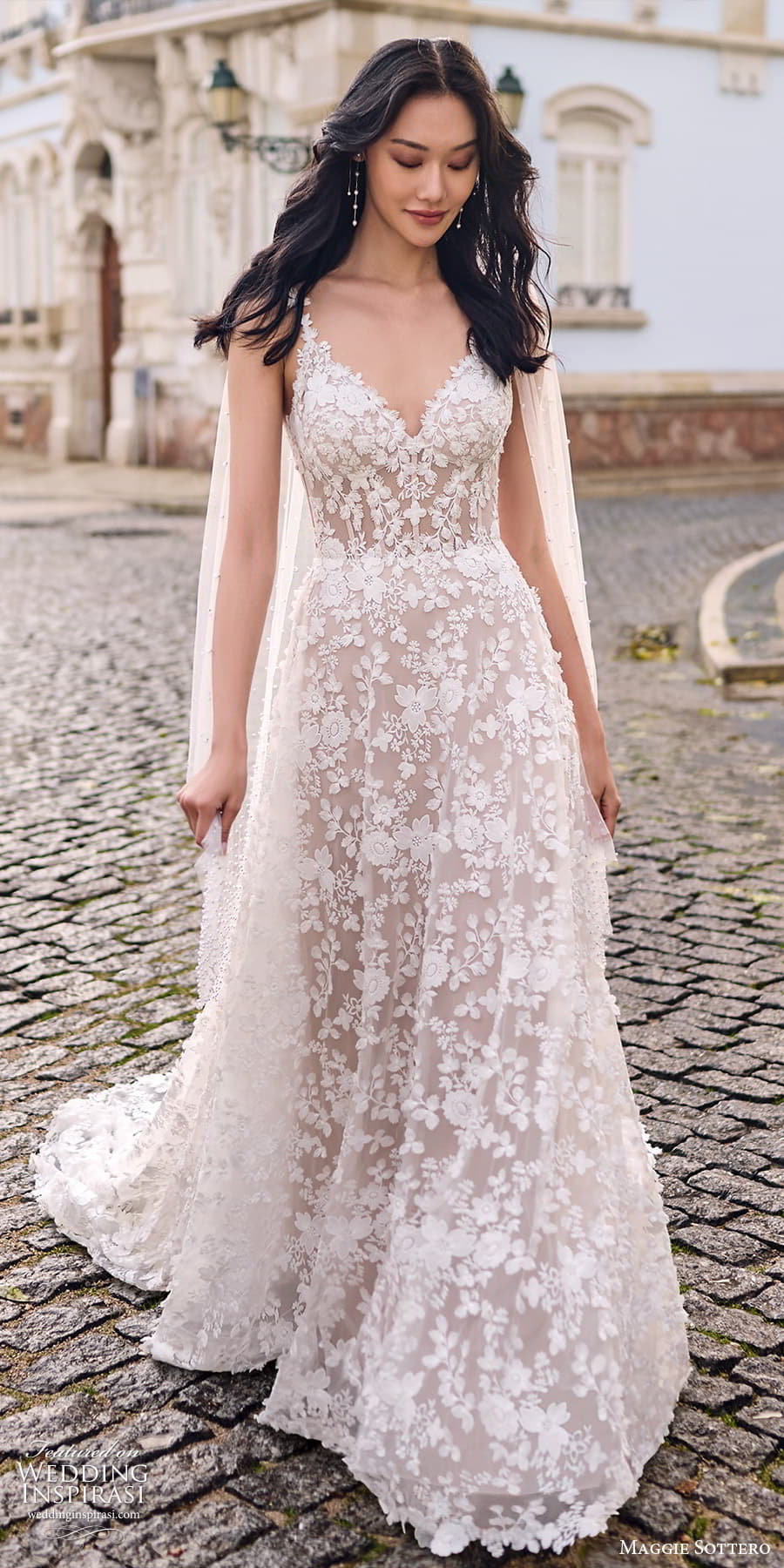 maggie sottero fall 2023 bridal sleeveless strap sweetheart neckline fully embellished a line wedding dress chapel train (1) mv maggie sottero fall 2023 bridal sleeveless strap sweetheart neckline fully embellished a line wedding dress chapel train (1) mv