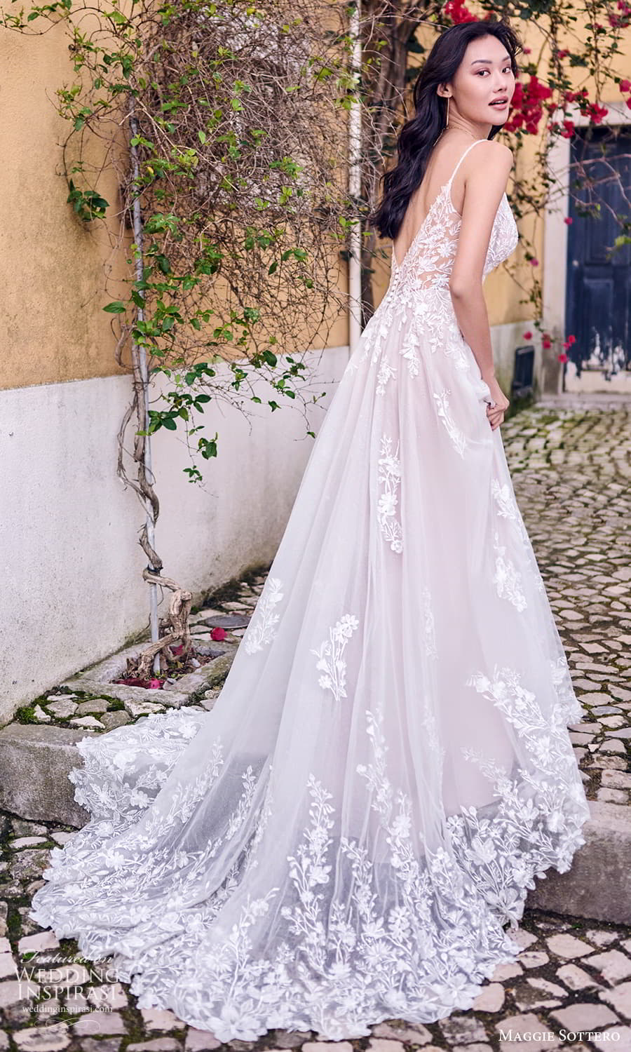 maggie sottero fall 2023 bridal sleeveless strap v sweetheart neckline embellished bodice lace a line wedding dress chapel train (20) bv maggie sottero fall 2023 bridal sleeveless strap v sweetheart neckline embellished bodice lace a line wedding dress chapel train (20) bv