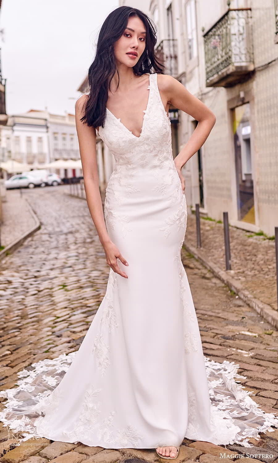 maggie sottero fall 2023 bridal sleeveless thick strap v neckline embellished fit flare wedding dress chapel train (19) mv maggie sottero fall 2023 bridal sleeveless thick strap v neckline embellished fit flare wedding dress chapel train (19) mv