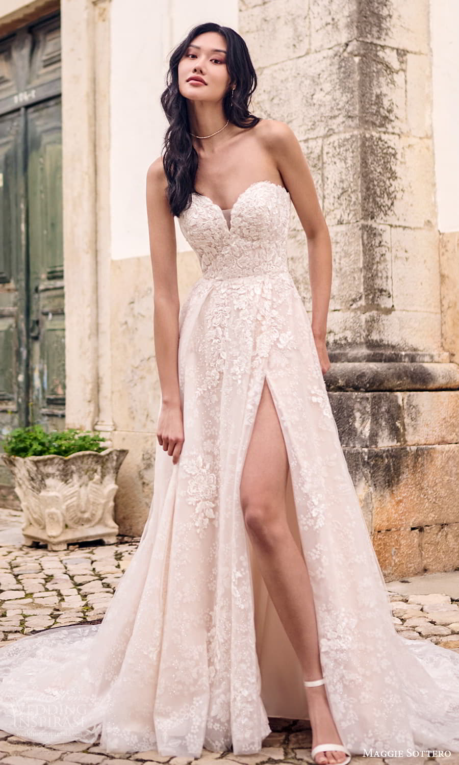 maggie sottero fall 2023 bridal strapless sweetheart neckline fully embellished a line ball gown wedding dress chapel train (15) mv maggie sottero fall 2023 bridal strapless sweetheart neckline fully embellished a line ball gown wedding dress chapel train (15) mv