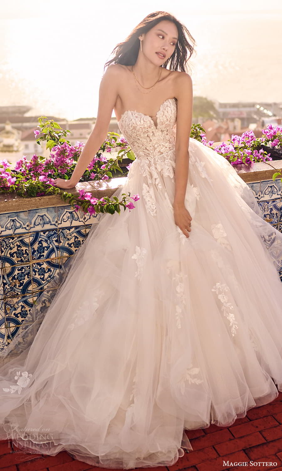 maggie sottero fall 2023 bridal strapless sweetheart neckline heavily embellished bodice a line ball gown wedding dress chapel train (31) mv maggie sottero fall 2023 bridal strapless sweetheart neckline heavily embellished bodice a line ball gown wedding dress chapel train (31) mv
