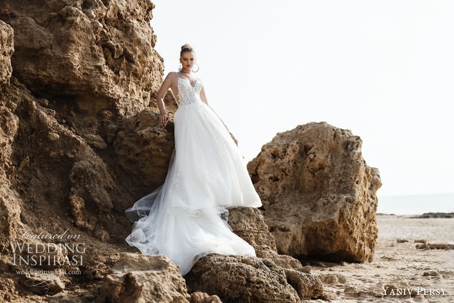 yaniv persy 2024 destinations bridal detached puff sleeves sleeveless straps plunging v semi sweetheart neckline fully embellished lace a line ballgown wedding dress chapel train elizabeth3 yaniv persy 2024 destinations bridal detached puff sleeves sleeveless straps plunging v semi sweetheart neckline fully embellished lace a line ballgown wedding dress chapel train elizabeth3