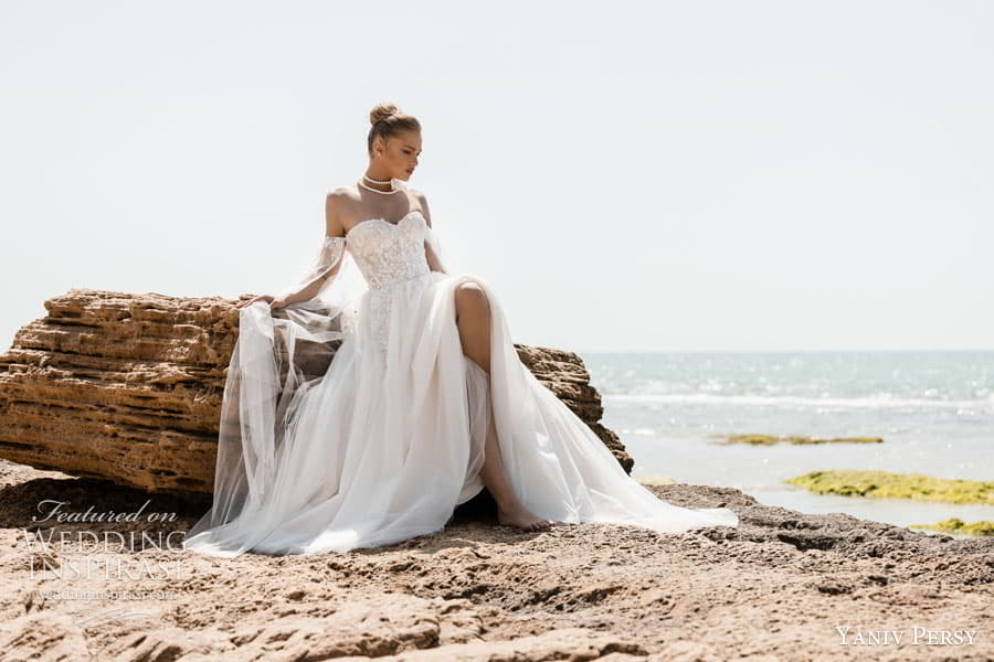 yaniv persy 2024 destinations bridal detached puff sleeves sleeveless straps plunging v semi sweetheart neckline fully embellished lace a line ballgown wedding dress chapel train valeria3 yaniv persy 2024 destinations bridal detached puff sleeves sleeveless straps plunging v semi sweetheart neckline fully embellished lace a line ballgown wedding dress chapel train valeria3