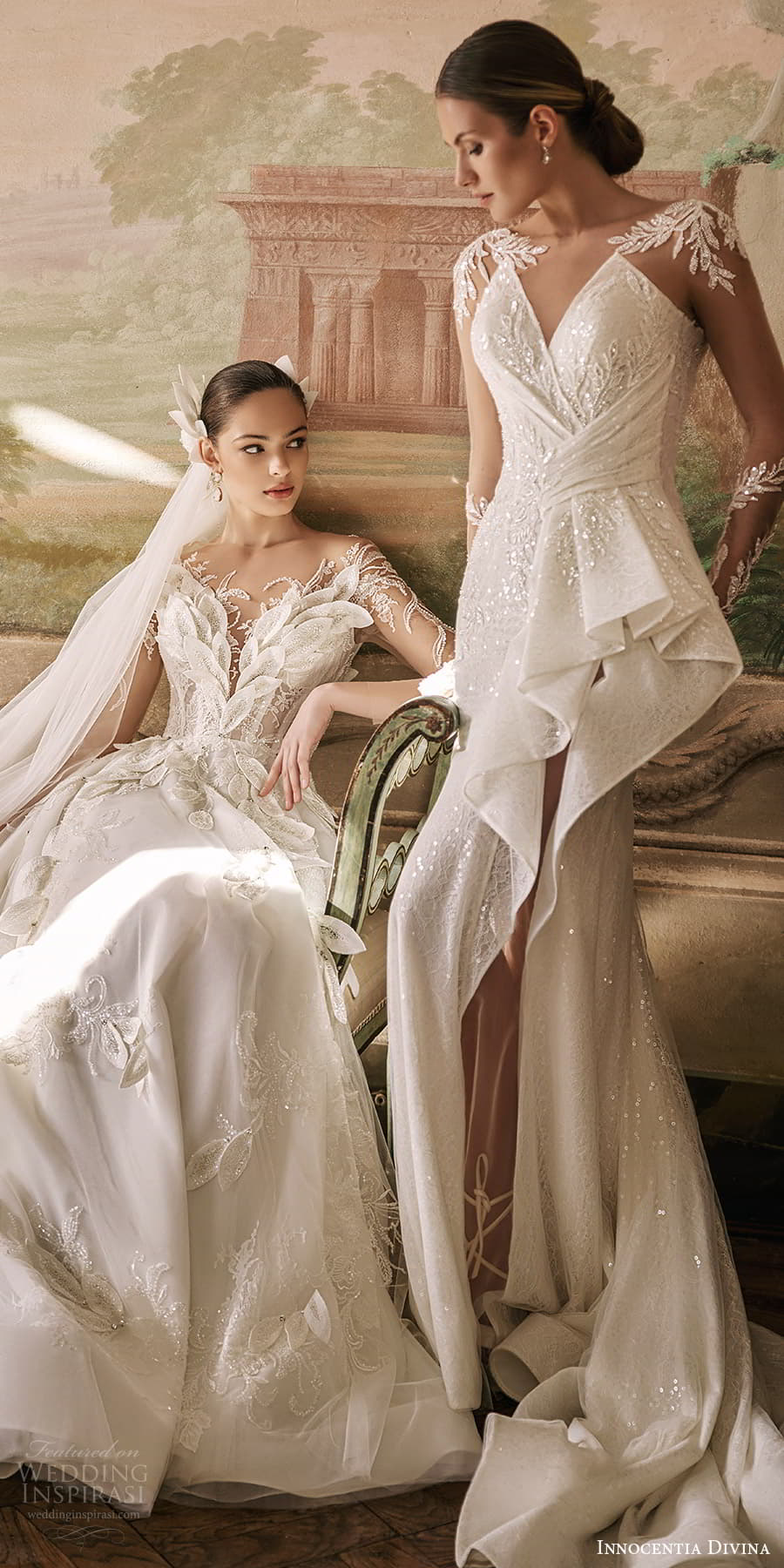 innocentia divina 2024 bridal sheer long sleeve illusion jewel neck crumbcatcher neckline fully embellished a line ball gown wedding dress chapel train (4) lv innocentia divina 2024 bridal sheer long sleeve illusion jewel neck crumbcatcher neckline fully embellished a line ball gown wedding dress chapel train (4) lv