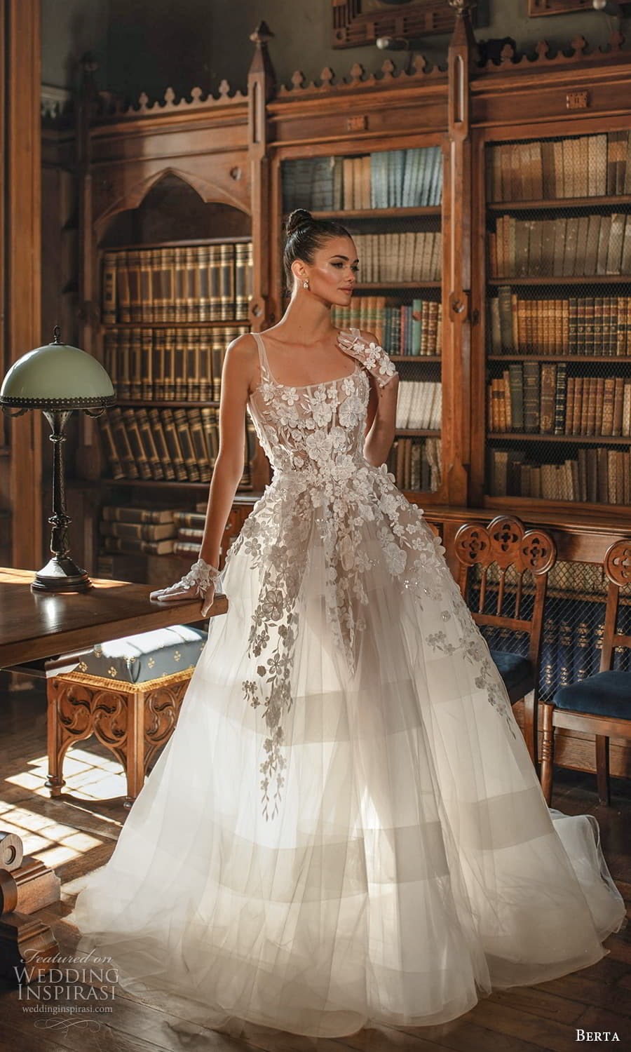 berta spring 2024 bridal sleeveless square neckline heavily embellished bodice a line ball gown wedding dress chapel train (1) mv berta spring 2024 bridal sleeveless square neckline heavily embellished bodice a line ball gown wedding dress chapel train (1) mv