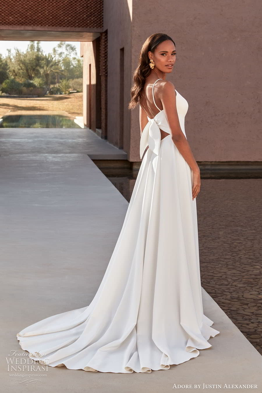 justin alexander adore spring 2024 bridal straps sleeves sleeveless sweetheart neckline a line ball gown wedding dress chapel train fb merrick