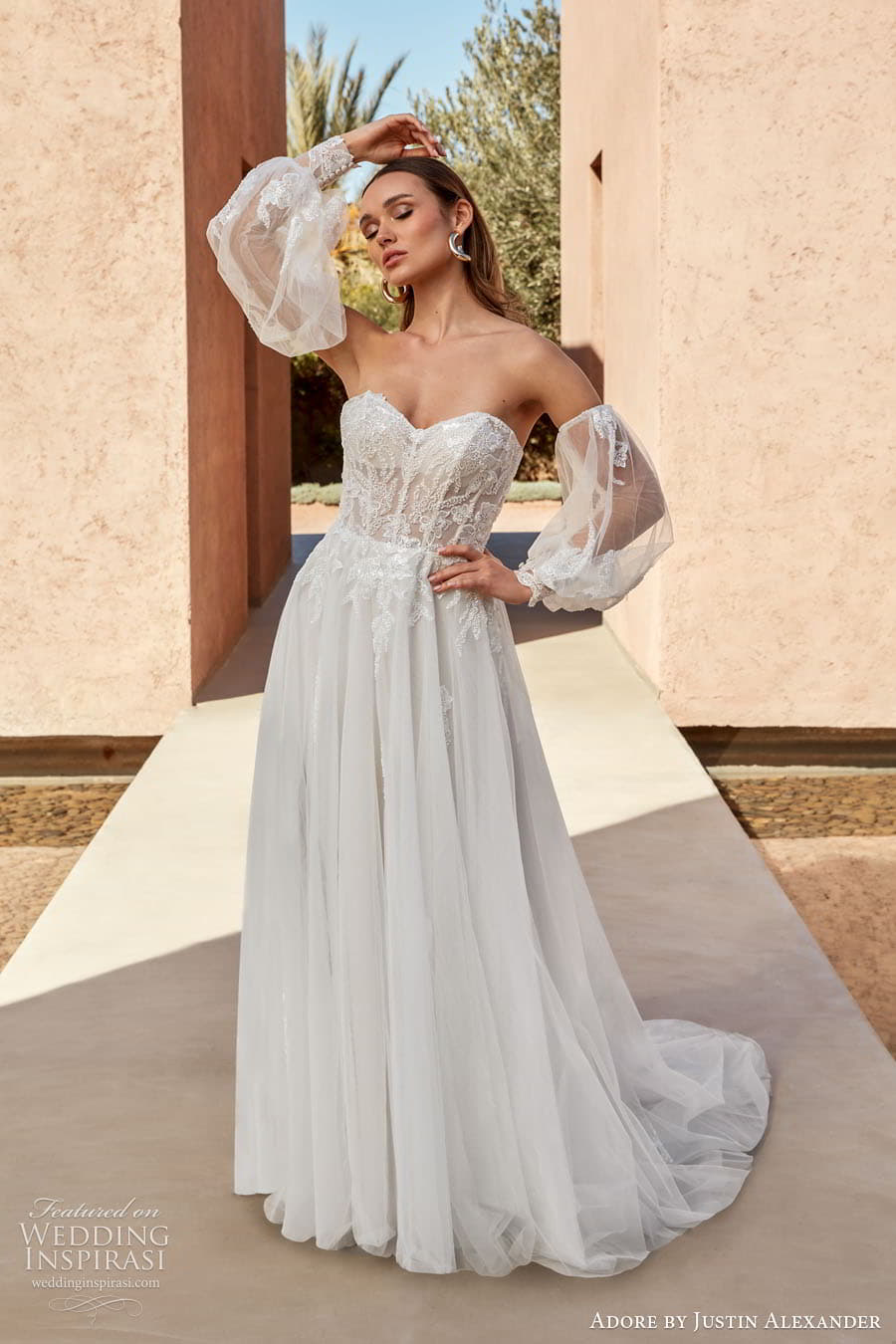 justin alexander adore spring 2024 bridal straps sleeves sleeveless sweetheart neckline a line ball gown wedding dress chapel train sanika justin alexander adore spring 2024 bridal straps sleeves sleeveless sweetheart neckline a line ball gown wedding dress chapel train sanika