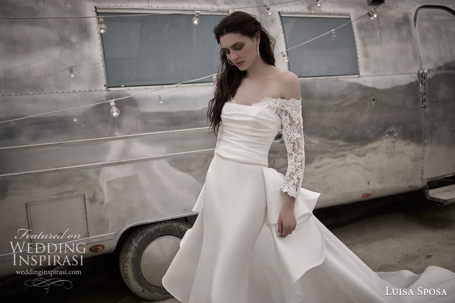 luisa sposa 2024 bridal long short puff sleeve strapless sweetheart v neckline mermaid sheath a line ball gown wedding dress chapel train 052 2 luisa sposa 2024 bridal long short puff sleeve strapless sweetheart v neckline mermaid sheath a line ball gown wedding dress chapel train 052 2