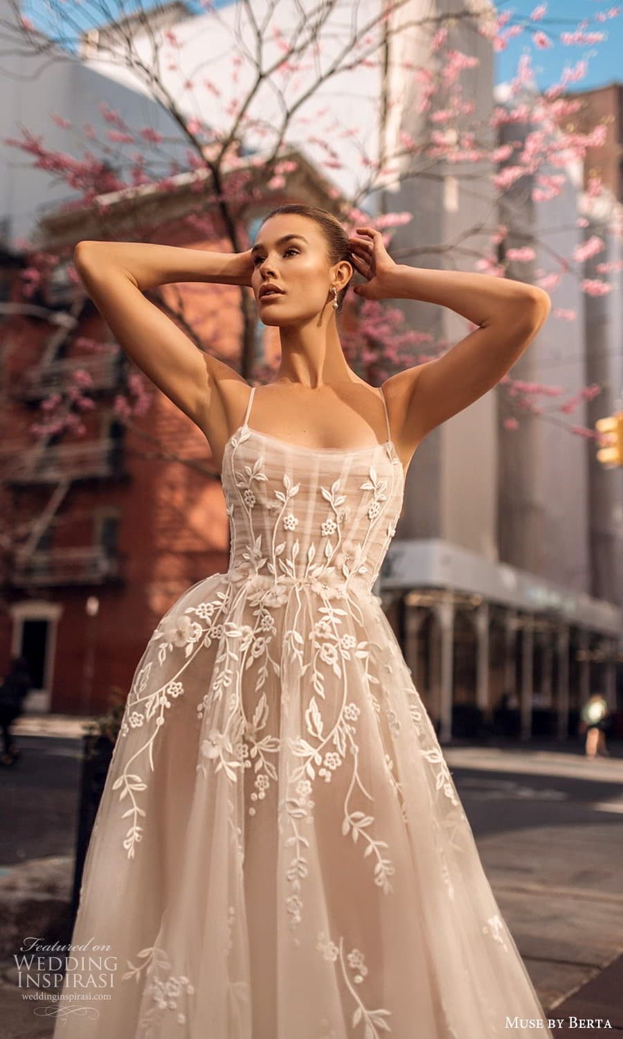 muse by berta spring 2024 bridal sleeveless thin straps semi scoop neckline embellished bodice a line ball gown wedding dress chapel train (7) zv