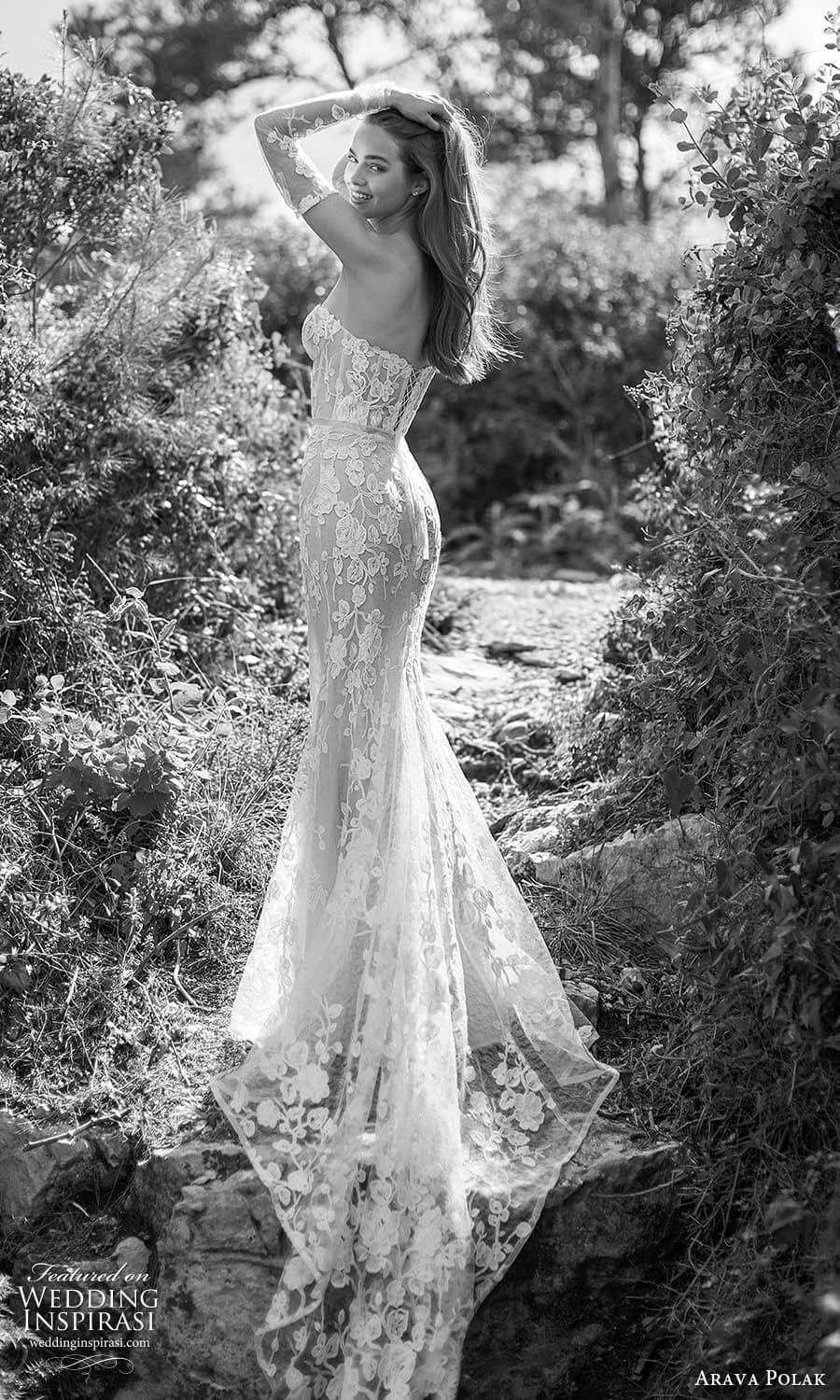 arava polak spring 2024 bridal detached sheer sleeves strapless sweetheart neckline embellished sheath wedding dress chapel train (3) bv arava polak spring 2024 bridal detached sheer sleeves strapless sweetheart neckline embellished sheath wedding dress chapel train (3) bv