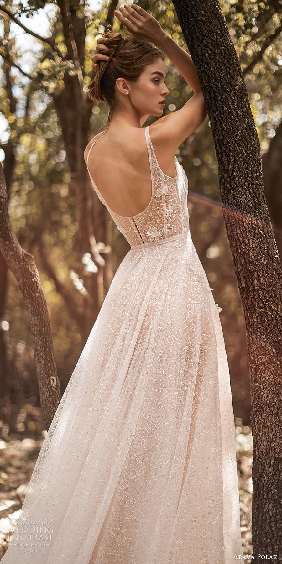 arava polak spring 2024 bridal sleeveless straps square neckline fully embellished a line ball gown wedding dress chapel train scoop back (7) bv arava polak spring 2024 bridal sleeveless straps square neckline fully embellished a line ball gown wedding dress chapel train scoop back (7) bv