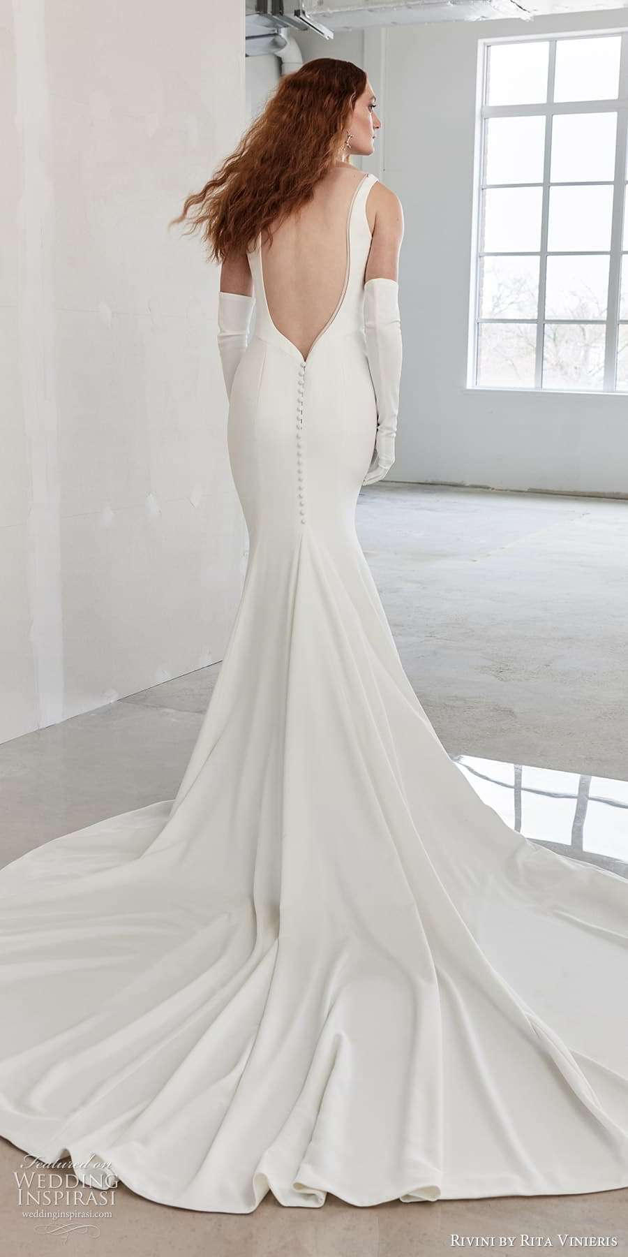 rivini rita vinieris spring 2024 bridal sleeveless thick straps sweetheart neckline clean minimalist sheath wedding dress chapel train (8) bv rivini rita vinieris spring 2024 bridal sleeveless thick straps sweetheart neckline clean minimalist sheath wedding dress chapel train (8) bv