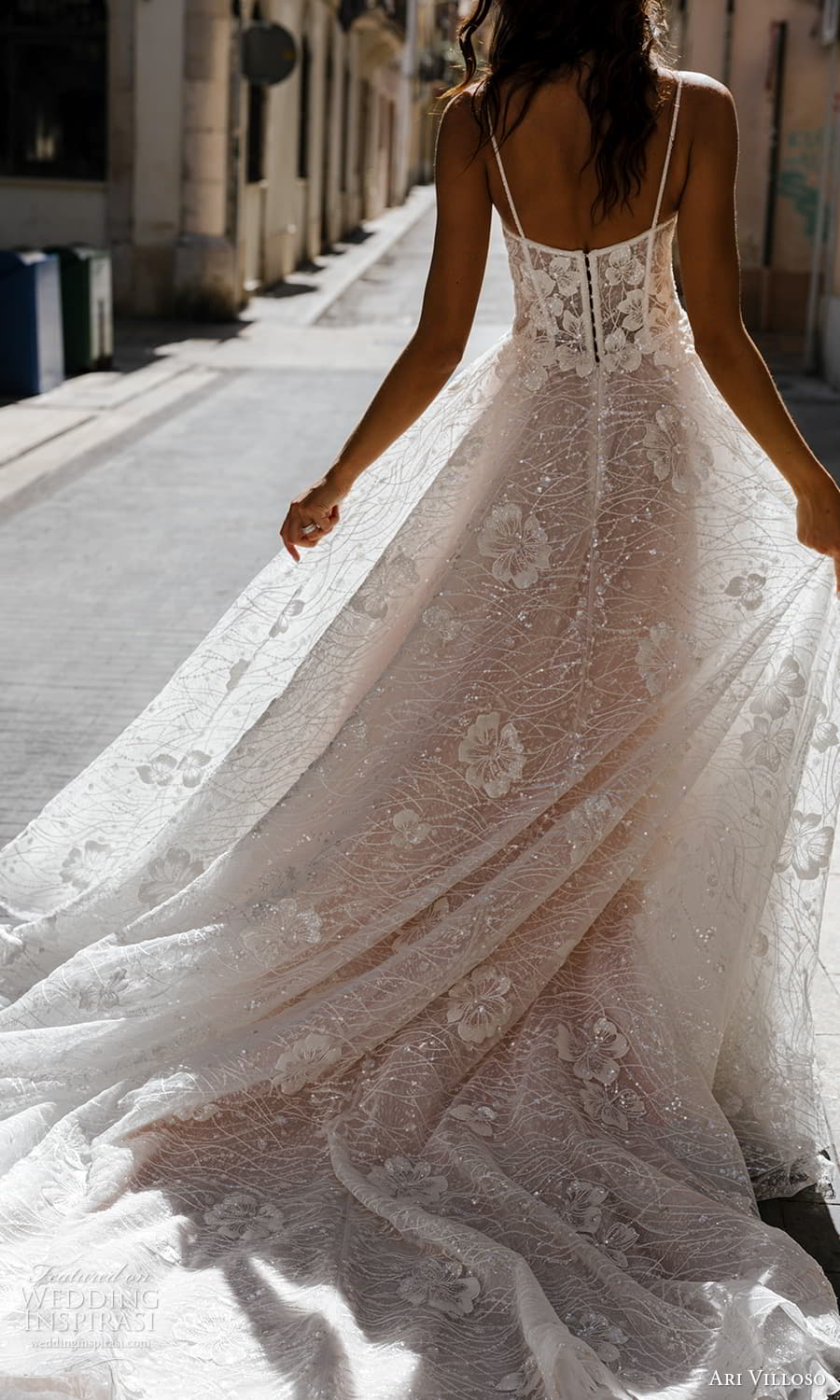 ari villoso 2024 bridal sleeveless beaded straps v neckline fully embellished a line ball gown wedding dress chapel train (4) bv