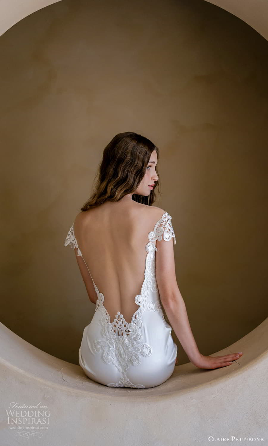 claire pettibone spring 2026 bridal cap sleeves sweetheart neckline embellished bodice clean skirt sheath wedding dress chapel train low open back (1) bv claire pettibone spring 2026 bridal cap sleeves sweetheart neckline embellished bodice clean skirt sheath wedding dress chapel train low open back (1) bv