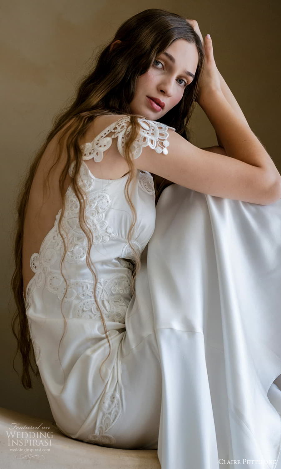claire pettibone spring 2026 bridal cap sleeves sweetheart neckline embellished bodice clean skirt sheath wedding dress chapel train low open back (1) zsv claire pettibone spring 2026 bridal cap sleeves sweetheart neckline embellished bodice clean skirt sheath wedding dress chapel train low open back (1) zsv