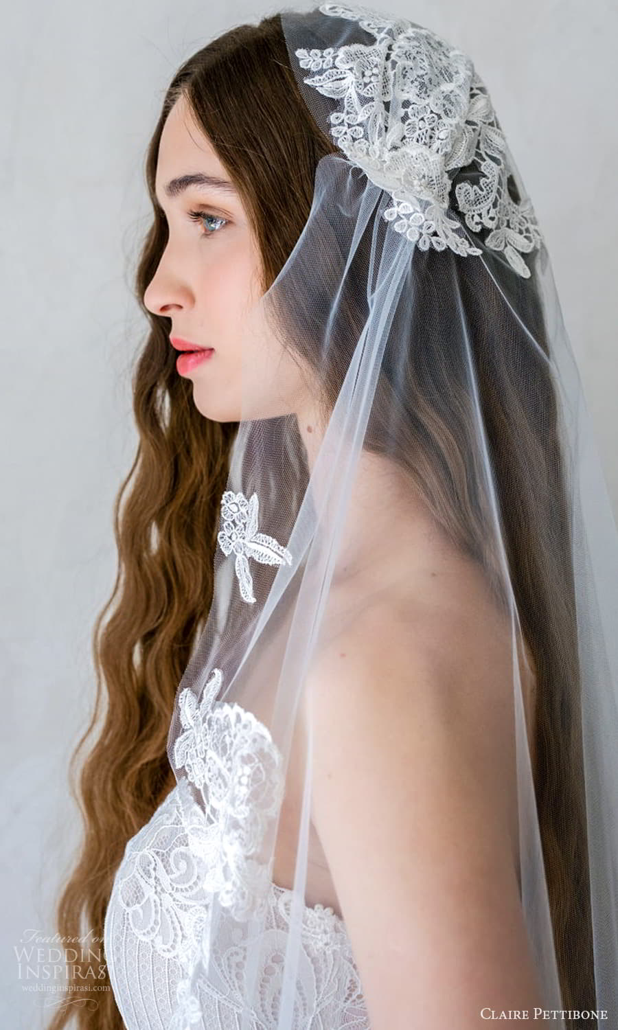 claire pettibone spring 2026 bridal strapless sweetheart embellished sheath wedding dress chapel train veil (5) zv claire pettibone spring 2026 bridal strapless sweetheart embellished sheath wedding dress chapel train veil (5) zv